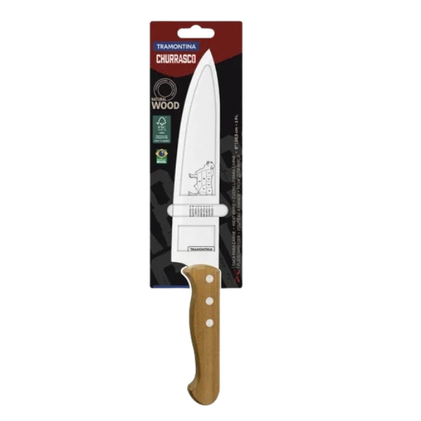 FACA PX COZ TRAMONTINA TRAD ACO INOX C CABO DE MADEIRA 8