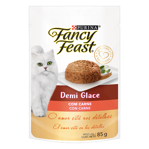 FANCY FEAST DEMI GLACE CARNE 85G BR