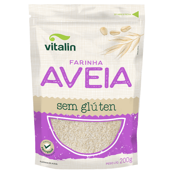 FARINHA DE AVEIA INTEGRAL VITALIN 200G