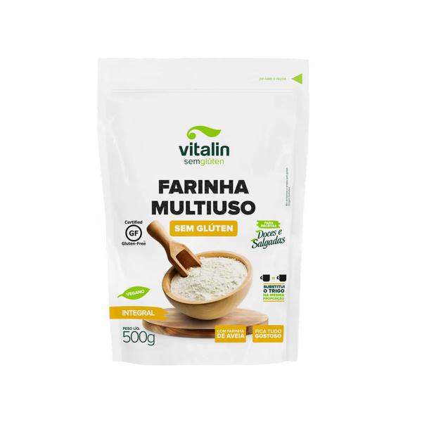FARINHA MULTIUSO INTEGRAL VITALIN 500G