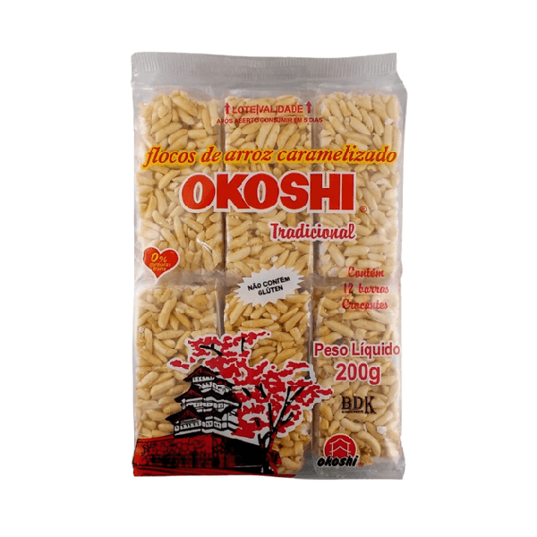 FLOCOS ARROZ CARAM OKOSHI TRADICIONAL 200G