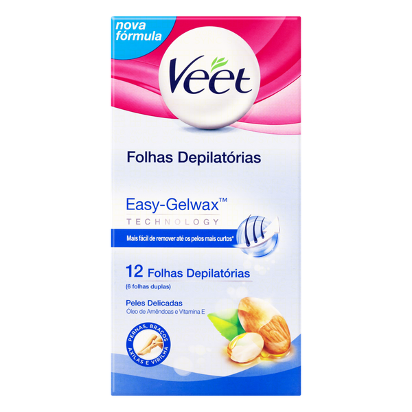 FOLHAS DEPILATORIO CORPO VEET PELE DELICADA