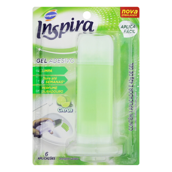 GEL ADESIVO LIMP INSPIRA CITRUS 42G