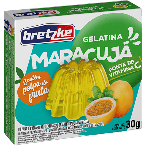 GELATINA MARACUJA BRETZKE 30G