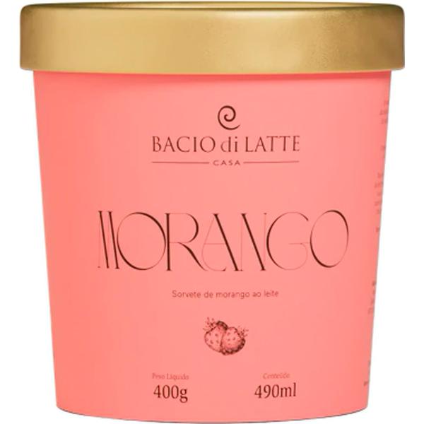 GELATO BACIO DI LATTE CREME DE MORANGO PT 490ML