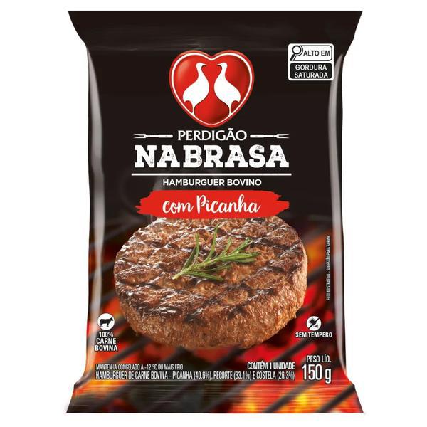 HAMB PERDIGAO BOV PICANHA NABRASA 150G