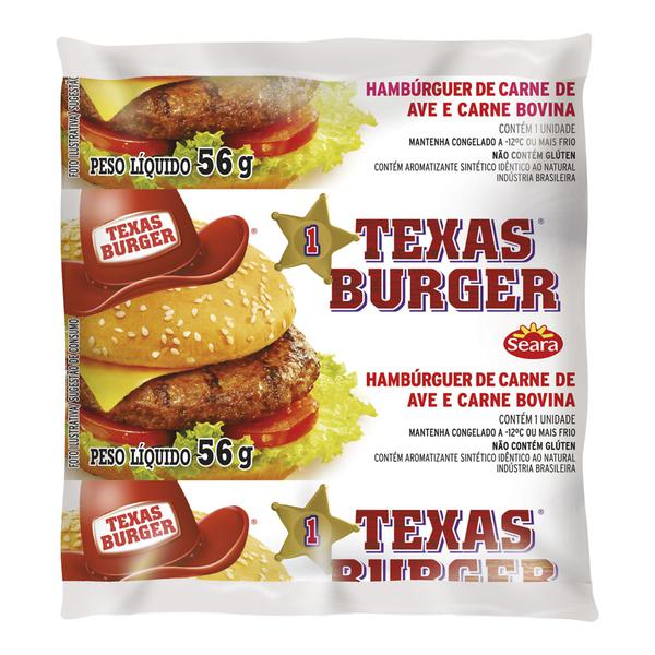 HAMB TEXAS BURGUER AVE CARNE 56G