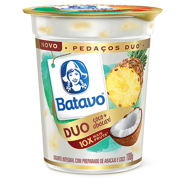 IOG BATAVO PEDACOS ABACAXI E COCO 100G