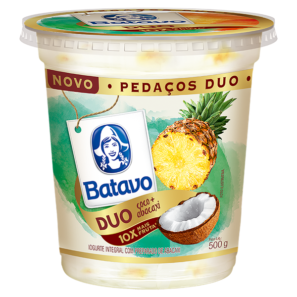IOG BATAVO PEDACOS DUO ABACAXI E COCO 450G