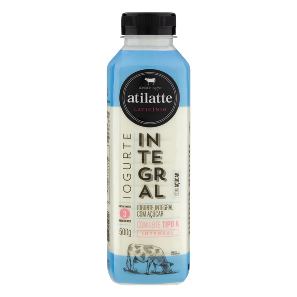 IOGURTE ATILATTE INTEGRAL ACUCAR 500G