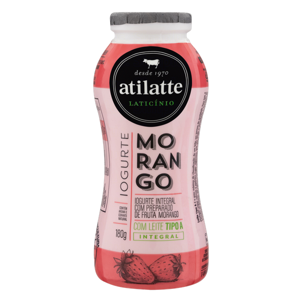 IOGURTE ATILATTE INTEGRAL MORANGO 180G