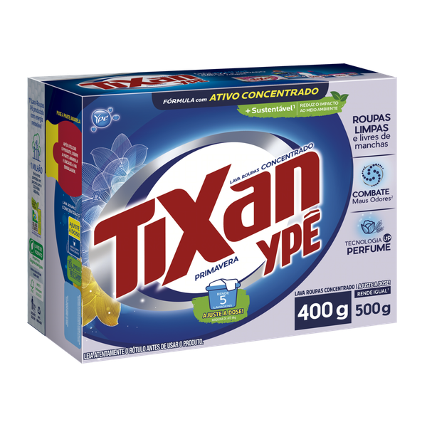 LAVA ROUPA PO TIXAN YPE PRIMAVERA CT 400G