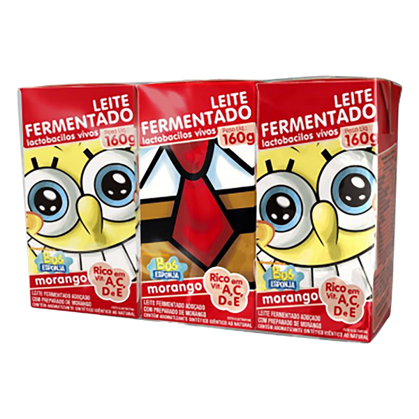 LEITE FERM BATAVO BOB ESPONJA MOR 160G