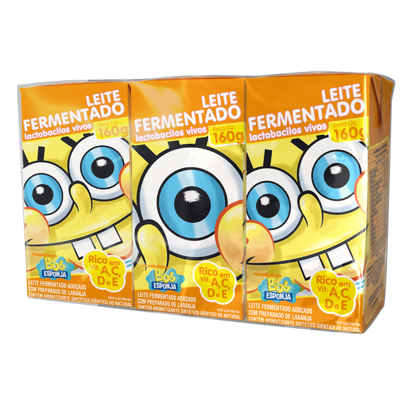 LEITE FERM BATAVO BOB ESPONJA TRAD 160G