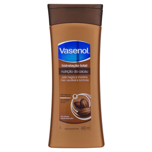 LOCAO HIDR VASENOL HID TOTAL NUTR CACAU 400ML