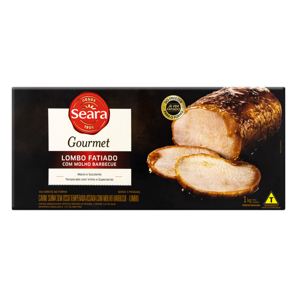 LOMBO SUINO TEMPERADA BBQ GOURMET SEARA 1KG