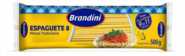 MACARRAO BRANDINI ESPAGUETE COMUM 500G