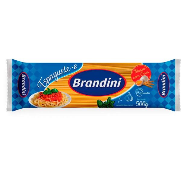 MACARRAO BRANDINI ESPAGUETE OVOS  500G