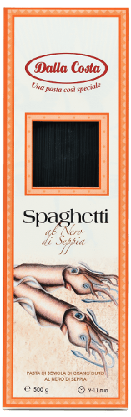MACARRAO DALLA COSTA SPAGHETI AL NERO DI SEPPIA 500G