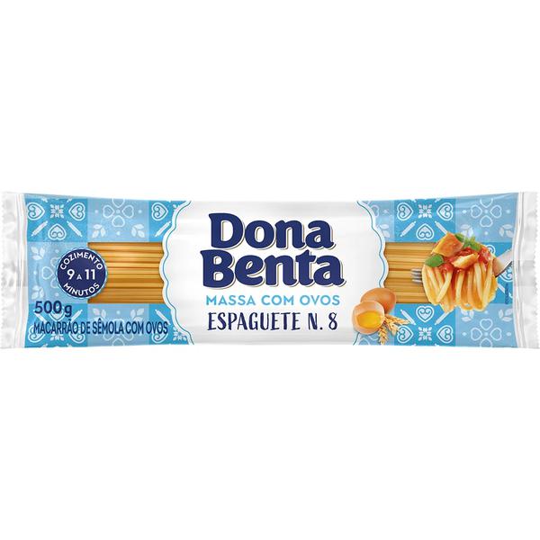 MACARRAO DONA BENTA ESPAGUETE OVOS 500G