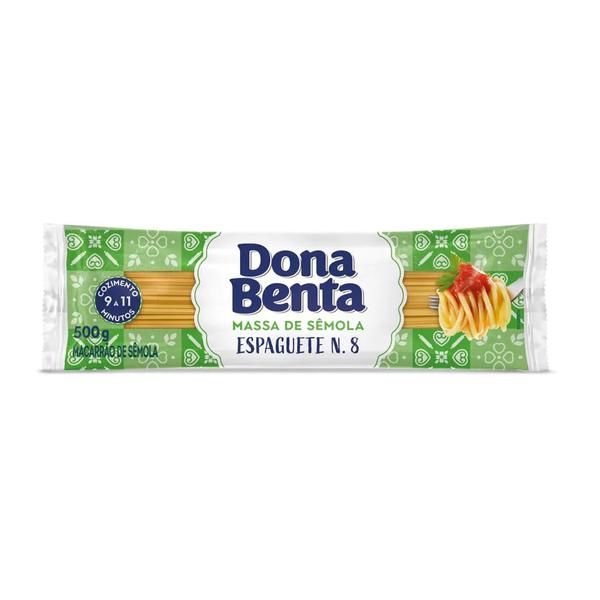 MACARRAO DONA BENTA ESPAGUETE SEMOLA 500G