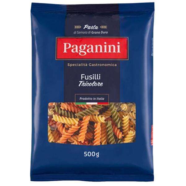 MACARRAO FUSILLI PAGANINI TRICOLORE 500G