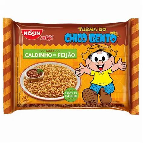 MACARRAO INSTA T DA MONICA CALDINHO DE FEIJAO  NISSIN 75G