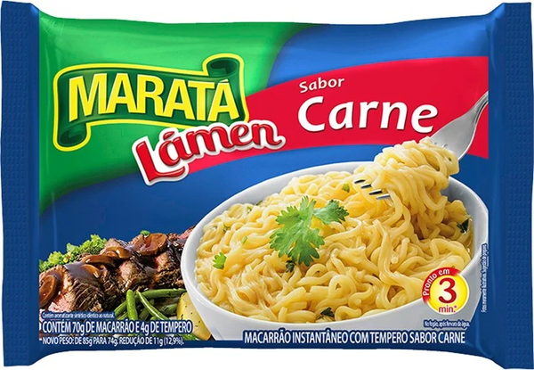 MACARRAO INSTANTANEO CARNE MARATA 74G