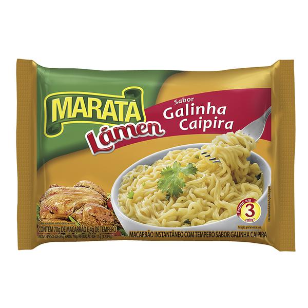 MACARRAO INSTANTANEO GALINHA CAIPIRA MARATA 74G