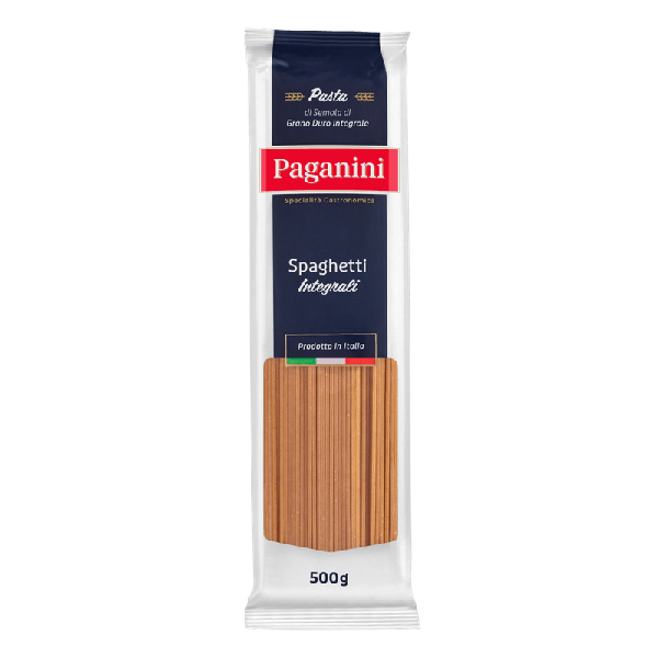 MACARRAO PAGANINI SPAGHETTI INTEGRALE 500G