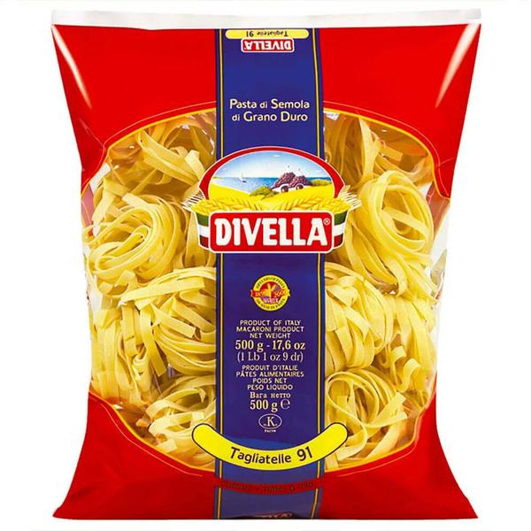 MACARRAO TAGLIATELLE DIVELLA SEMOLA N 91 500G