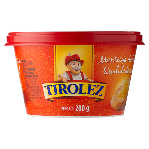 MANTEIGA COM SAL POTE TIROLEZ 200G
