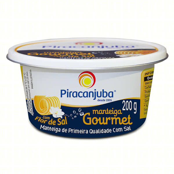 MANTEIGA FLOR DE SAL PIRACANJUBA 200G