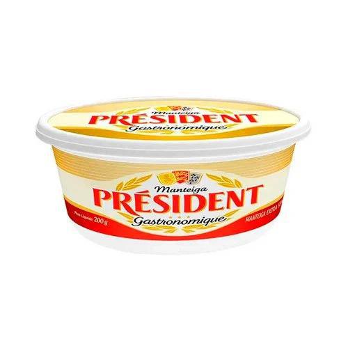 MANTEIGA PRESIDENT SEM SAL 200G