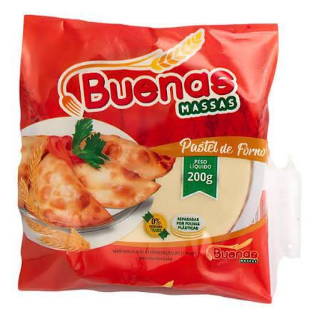 MASSA PASTEL BUENAS MASSAS FORNO 200G