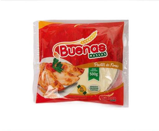 MASSA PASTEL BUENAS MASSAS FORNO 500G