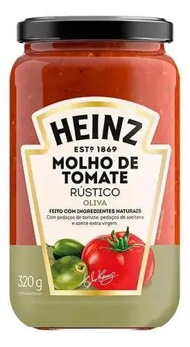 MOLHO DE TOMATE RUSTICO AZEITONA HEINZ 320G