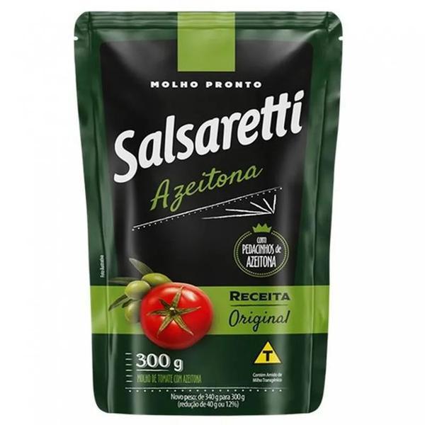 MOLHO DE TOMATE SALSARETTI AZEITONA 300G