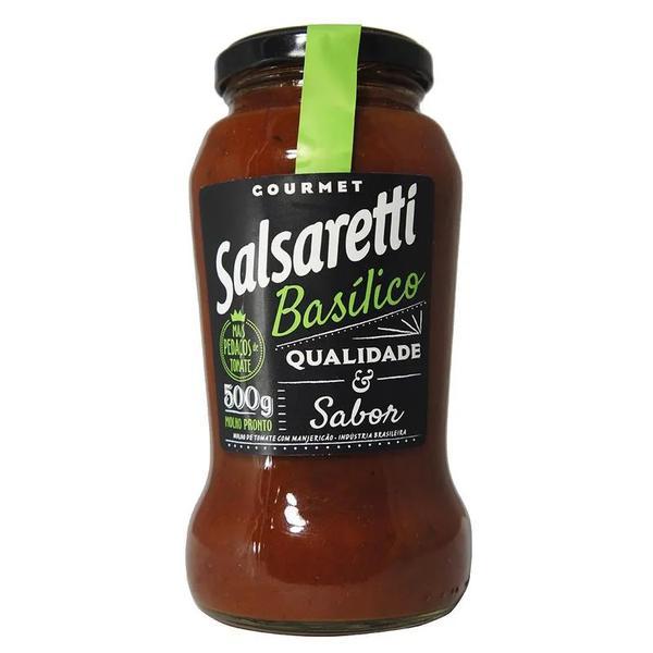 MOLHO DE TOMATE SALSARETTI BASILICO VD 500G