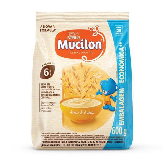 MUCILON ARROZ E AVEIA SACHET 600G