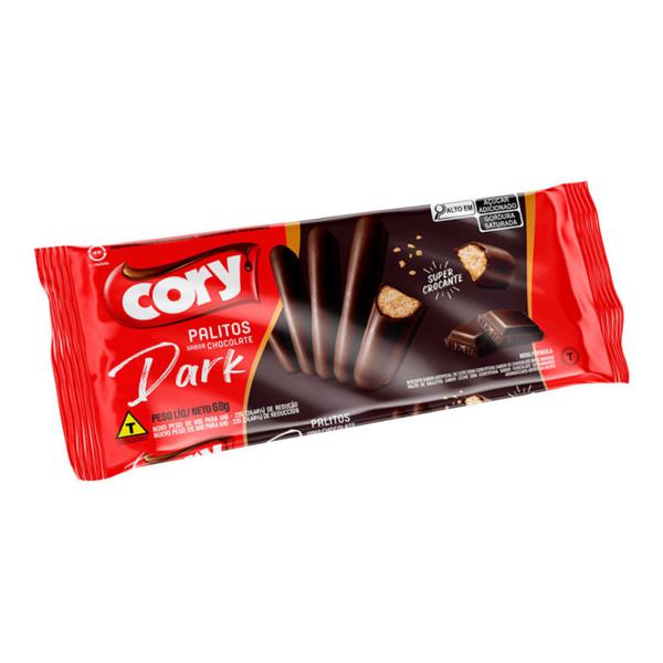 PALITO CORY CHOC MEIO AMARGO 68G
