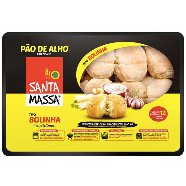 PAO DE ALHO SANTA MASSA TRADICIONAL BOLINHA 300G