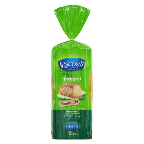PAO DE FORMA VISCONTI INTEGRAL 400G