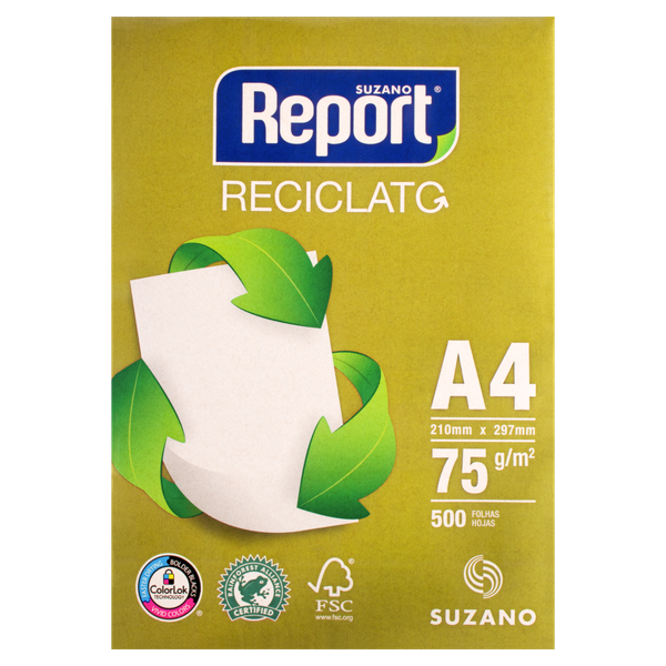PAPEL REPORT RECICLATO A4 75GR