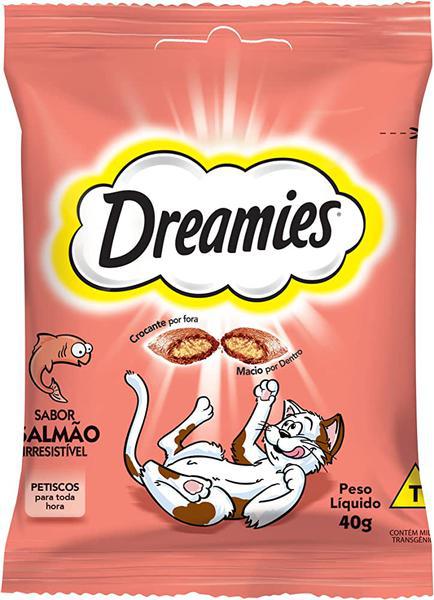 PETISCO P GATOS DREAMIES SALMAO 40G