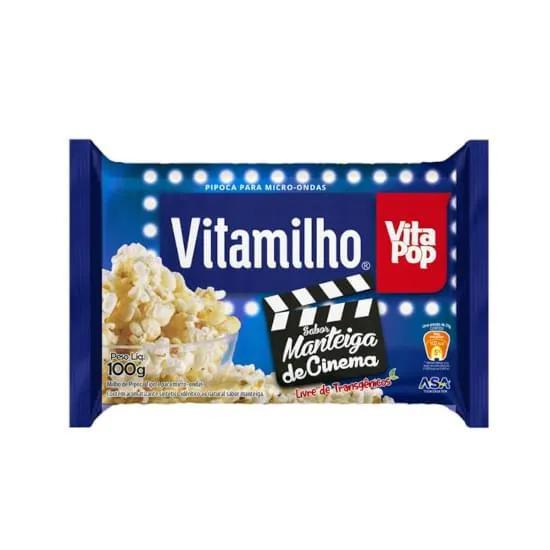 PIPOCA MICRO VITAMILHO MANTEIGA CINEMA 100G