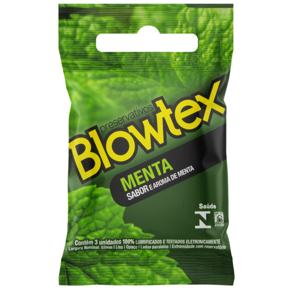 PRESERV BLOWTEX MENTA C/3 