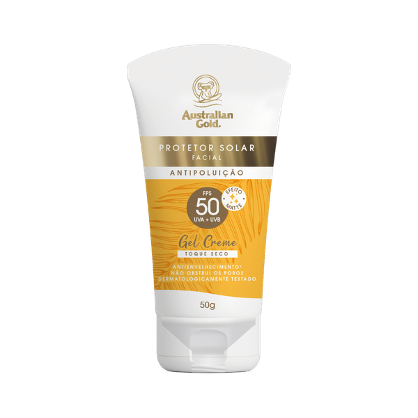 PROT SOL AUSTRALIAN GOLD FAC GEL CREME FPS 50 50G