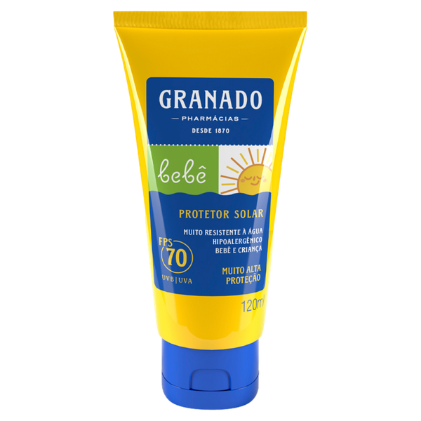 PROTETOR SOLAR BEBE FPS70 GRANADO 120ML