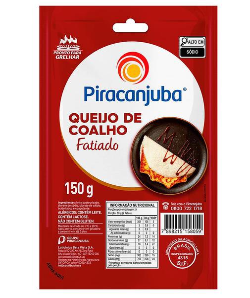 QUEIJO COALHO PIRACANJUBA FATIADO 150G